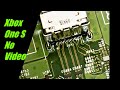 Xbox one s HDMI port replacement. (no video output. teardown, disassembly)