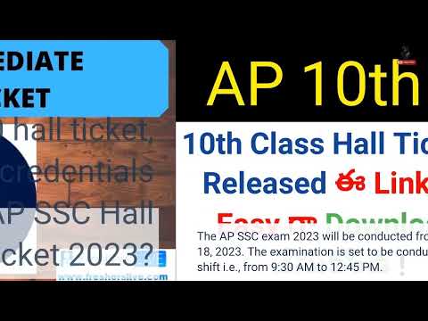 AP SSC Hall Ticket 2023 released on bse.ap.gov.in, download now