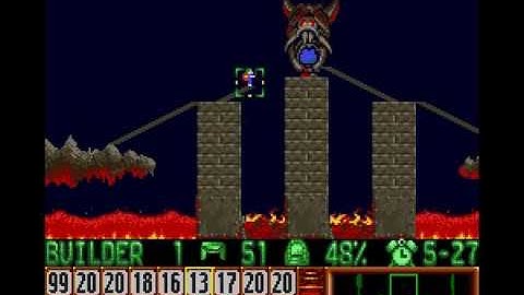 Lemmings - Tricky Level 10 Solution