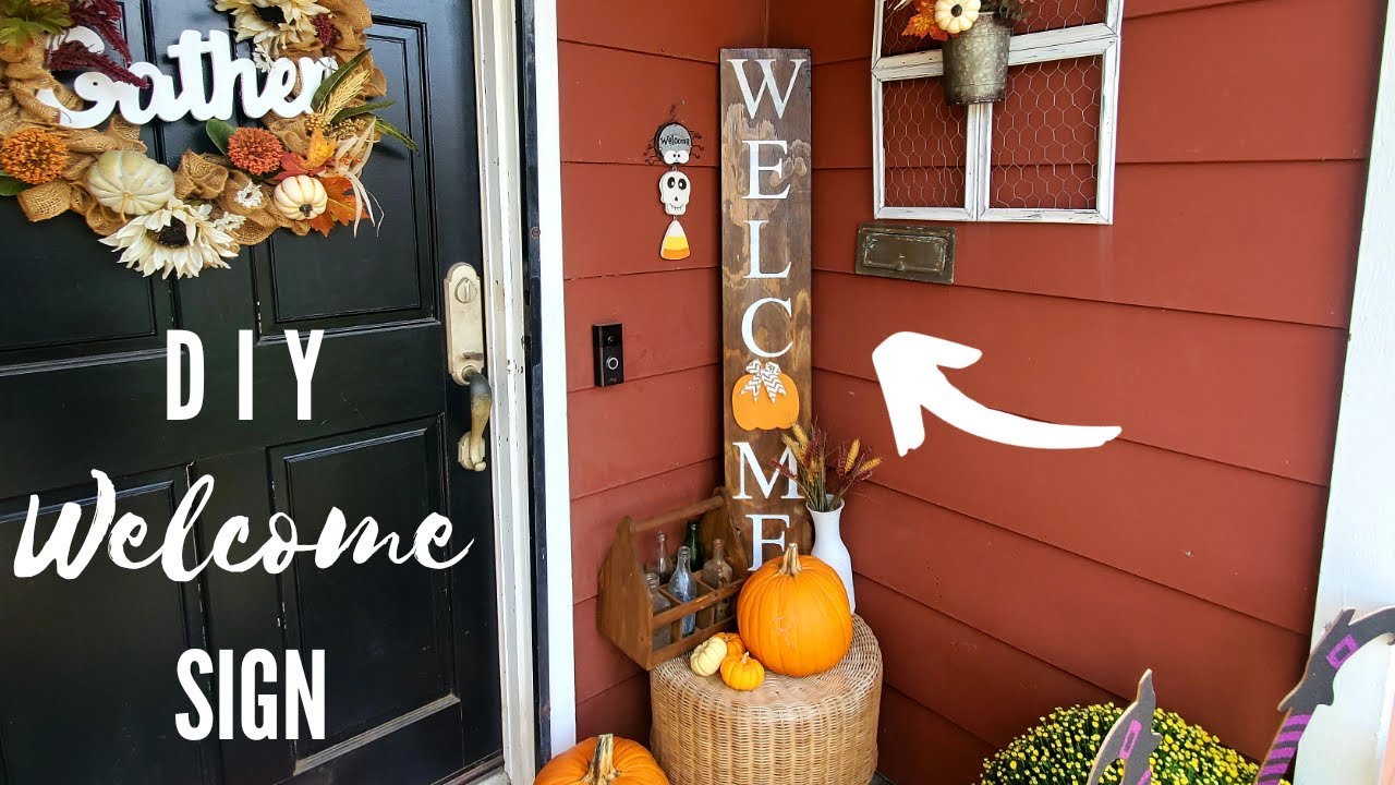 15 Minute DIY Welcome Sign with Cricut Joy - Mamma Bear Says