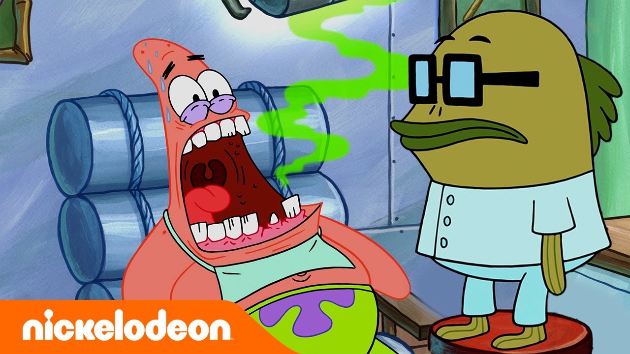 SpongeBob | Patrick SANGAT Takut dengan Dokter Gigi! | Nickelodeon Bahasa