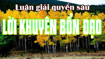 Cg SGQ6: LỜI KHUYÊN BỔN-ĐẠO (8 Điều Răn-Cấm)