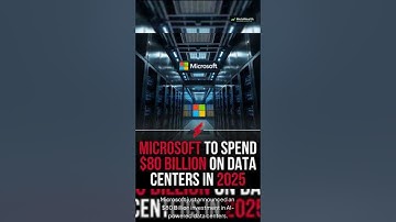 Microsoft is spending $80 BILLION on AI infrastructure.
