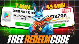 7 Min= ₹40 Free Redeem Code✌️45 Min= ₹300 Amazon/Flipkart Voucher😉🤑