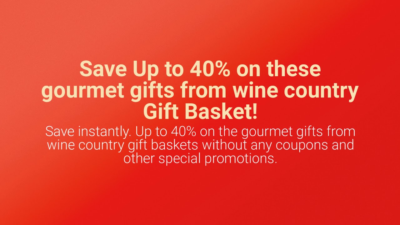 wine country baskets coupon