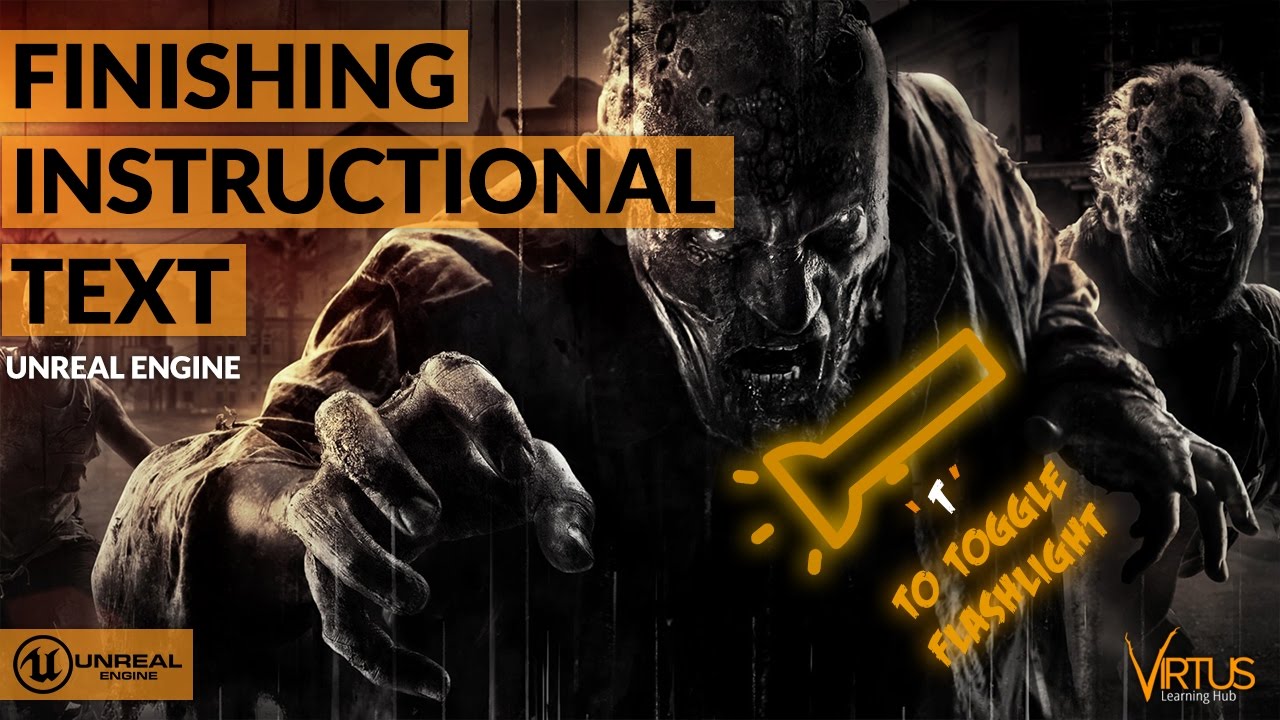 unreal engine vs unity Finishing The Instructional Text - #40 Creating A Survival Horror (Unreal Engine 4)