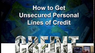 Unsecured Personal Lines of Credit