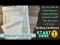 How to make card bases / Free Handmade card class episode 1