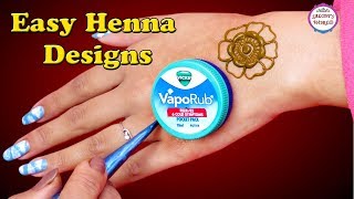 Stylish Gol Tikki Henna Designs With Vicks | 3D Henna Designs | Henna Tattoo by Jyoti Sachdeva.