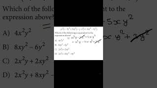 SAT MATH SOLUTION UNDER 10 SECS #satmath #satprep #sat #collegeboard #sat2026 #satstudy #satmathprep