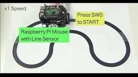 Raspberry Pi Mouse Line Following Demonstration
