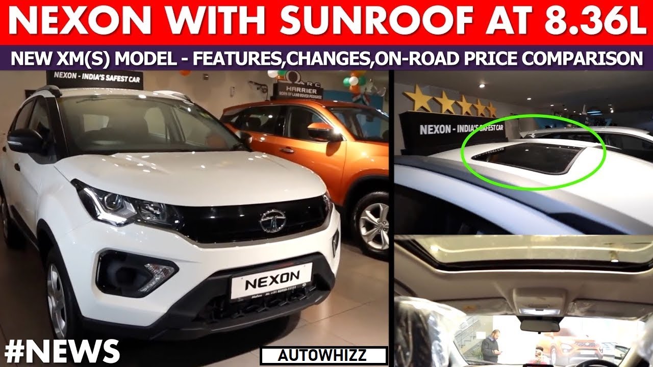 Tata Nexon XM S Variant with Sunroof at 8.36 Lakh Launched 2020 Nexon
