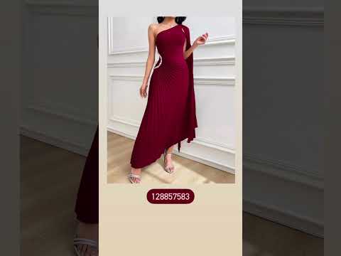 فساتين برغندي تجنن من SHEIN اكسبلور قمصان فساتين باترون فستان Shein ازياء ملابس ترند 