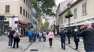 4K, Gibraltar Main Street Walk | 20th April 2024 | British Overseas Territory