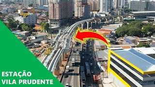 OBRAS ESTAÇÃO VILA PRUDENTE LINHA-15 E 2-VERDE ÁREA DE MANOBRAS DO MONOTRILHO QUASE FINALIZADA!