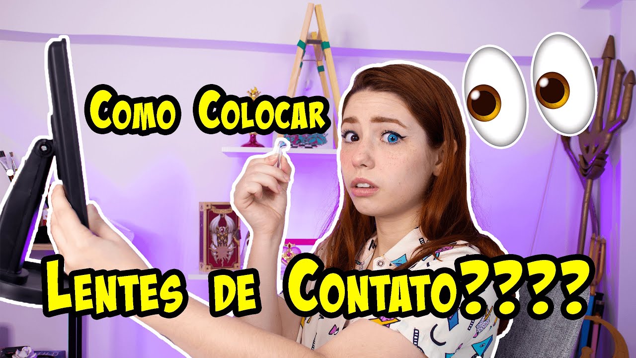 Tutorial Rapidinho de Como Colocar Lentes de Contato!│Obsidiana Cosplay