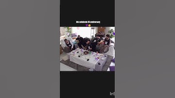 Bts celebrate 10th anniversary 💜🥂#bts #shorts