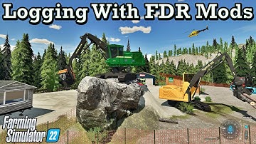 Logging with FDR Mods! - FS22 Multiplayer Replay - Farming Simulator 22