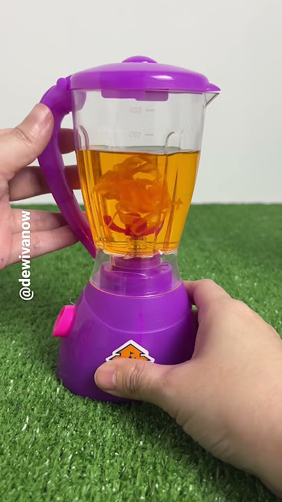 Bikin jus jeruk dari kertas #dewivanow #diy  #jusjeruk #blender #kertaskrep #kertasjagung