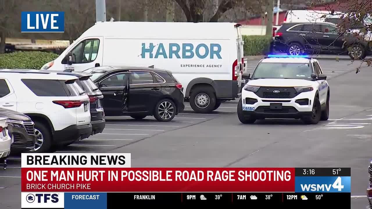 Man injured in apparent road rage shooting near Nashville business park ...