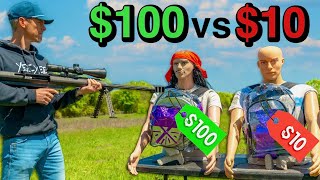 $10 vs $100 Homemade Body Armor Challenge