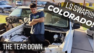 Putting a 5.3 in my son&#39;s Chevy Colorado! (Part-1 The Tear Down)