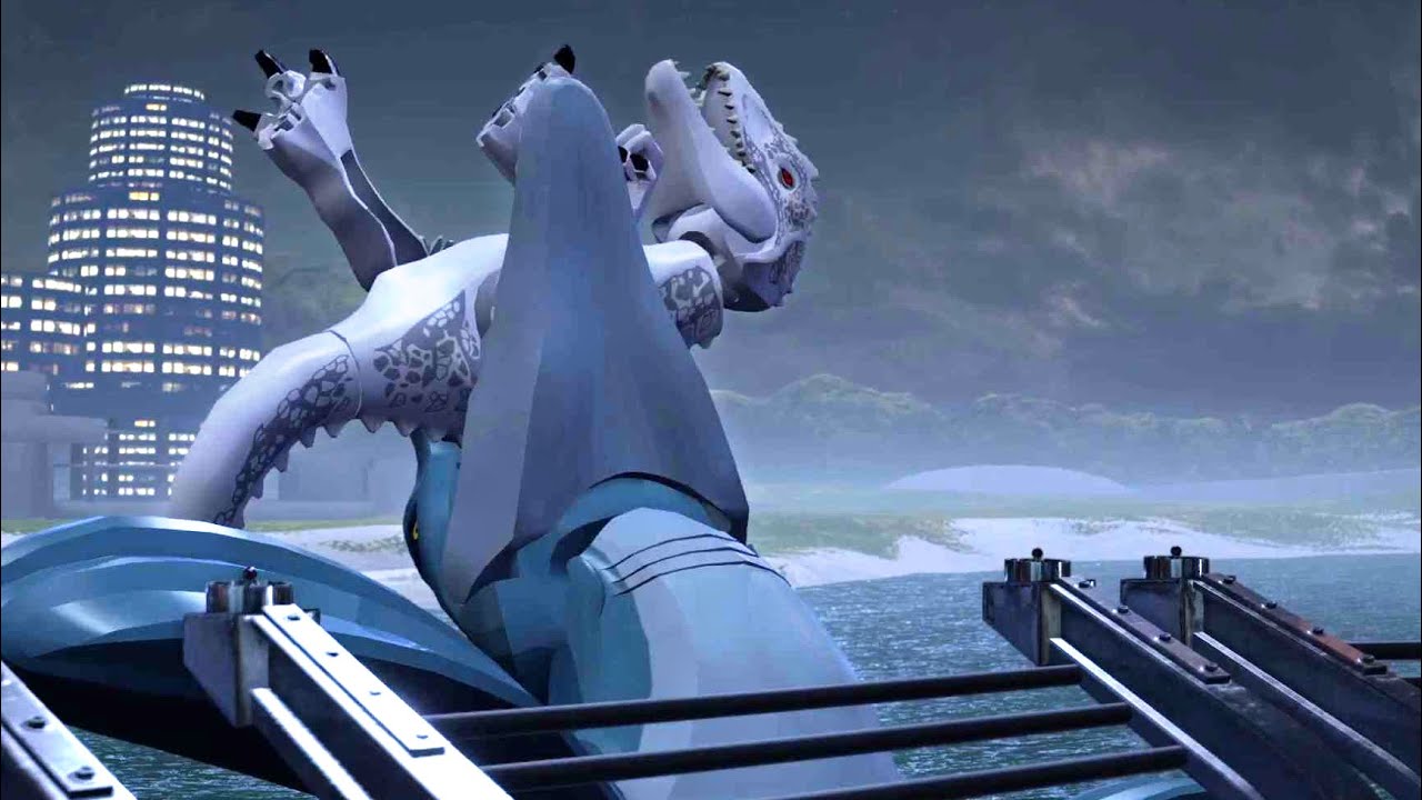 dinosaurs Mosasaurus Boardwalk Showdown | Main Street Showdown LEGO Jurassic World Innovation Center