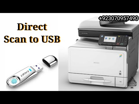 Ricoh Mpc305 Direct scan to USB Easy Scanning