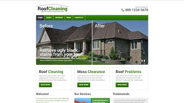 Roofing Company Responsive Website Template - 48416