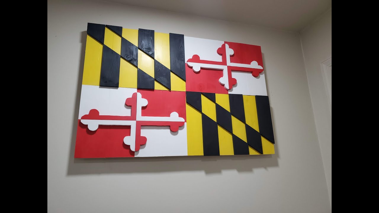 How To Make A Wooden Maryland Flag