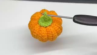 How To Crochet A Small Pumpkin For Beginners | Crochet Home Decor In 5  Minutes #halloween