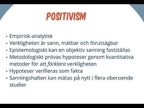 Video: Vad är Positivism