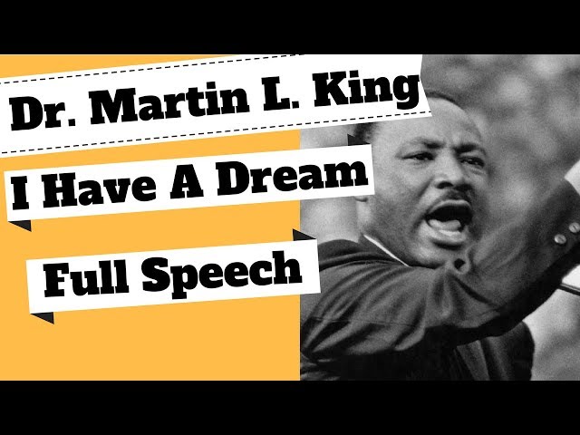 I HAVE A DREAM Speech by Martin Luther King Jr. - Portfolio adventures