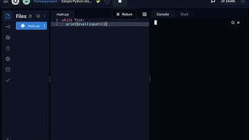 Write a Python Interpreter in Two Lines of Code