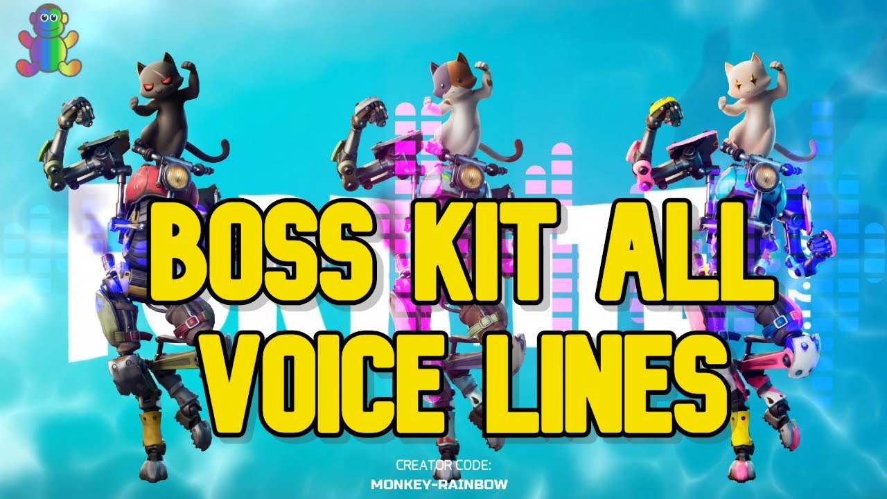 Boss Kit All Voice Lines In Fortnite Season 3 At The Catty Corner Aka M Fortnite The Voice Boss