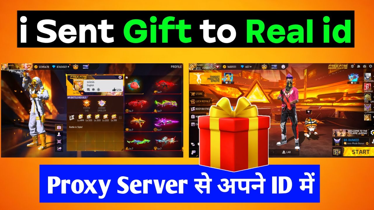 I sent Gift to Proxy Server To Real id ⚡️😱