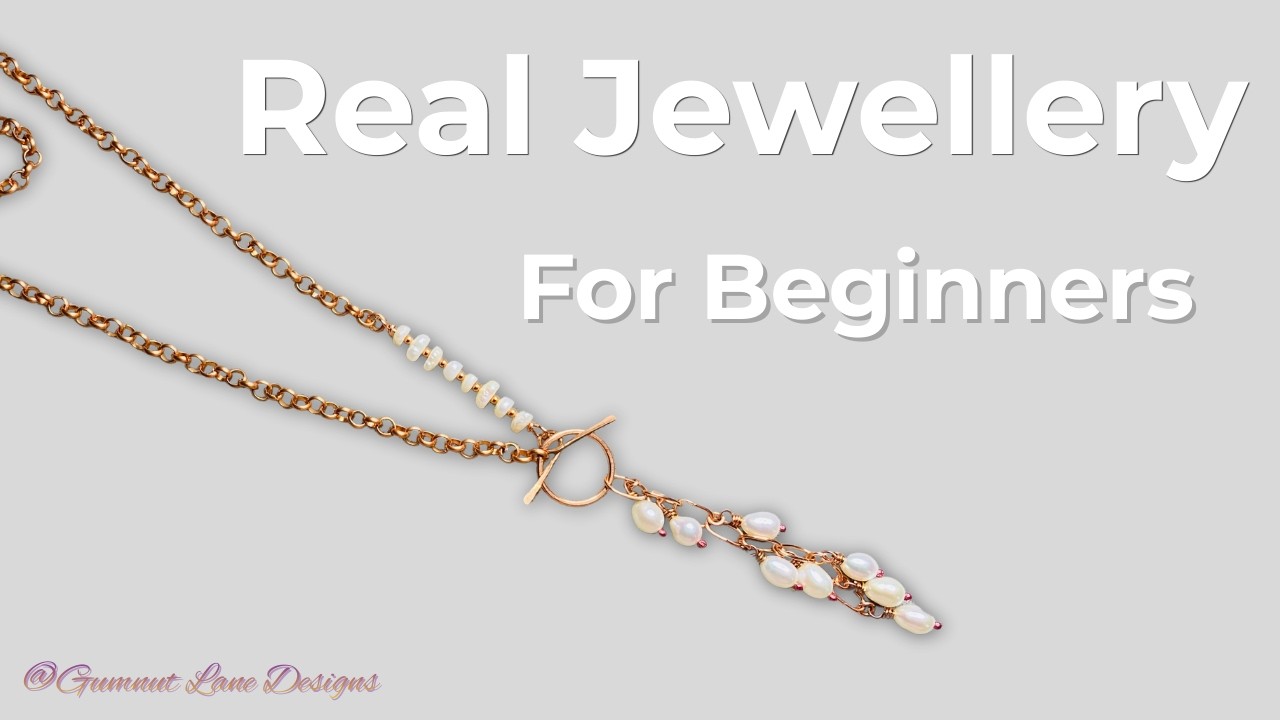 Сделайте это ожерелье из меди и жемчуга (урок для начинающих по работе с проволокой)