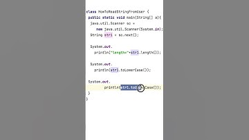 HOW TO READ STRING INPUT FROM USER IN JAVA