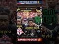 🇨🇦 CANADA 6 - 0 QATAR 🇶🇦 | FIFA WORLD CUP 2026 😍 | Football Players Current Playing Clubs 🔥