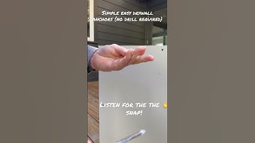 Easy Simple Drywall Anchors (No Drill Required) #shorts #foryou #diy #easy