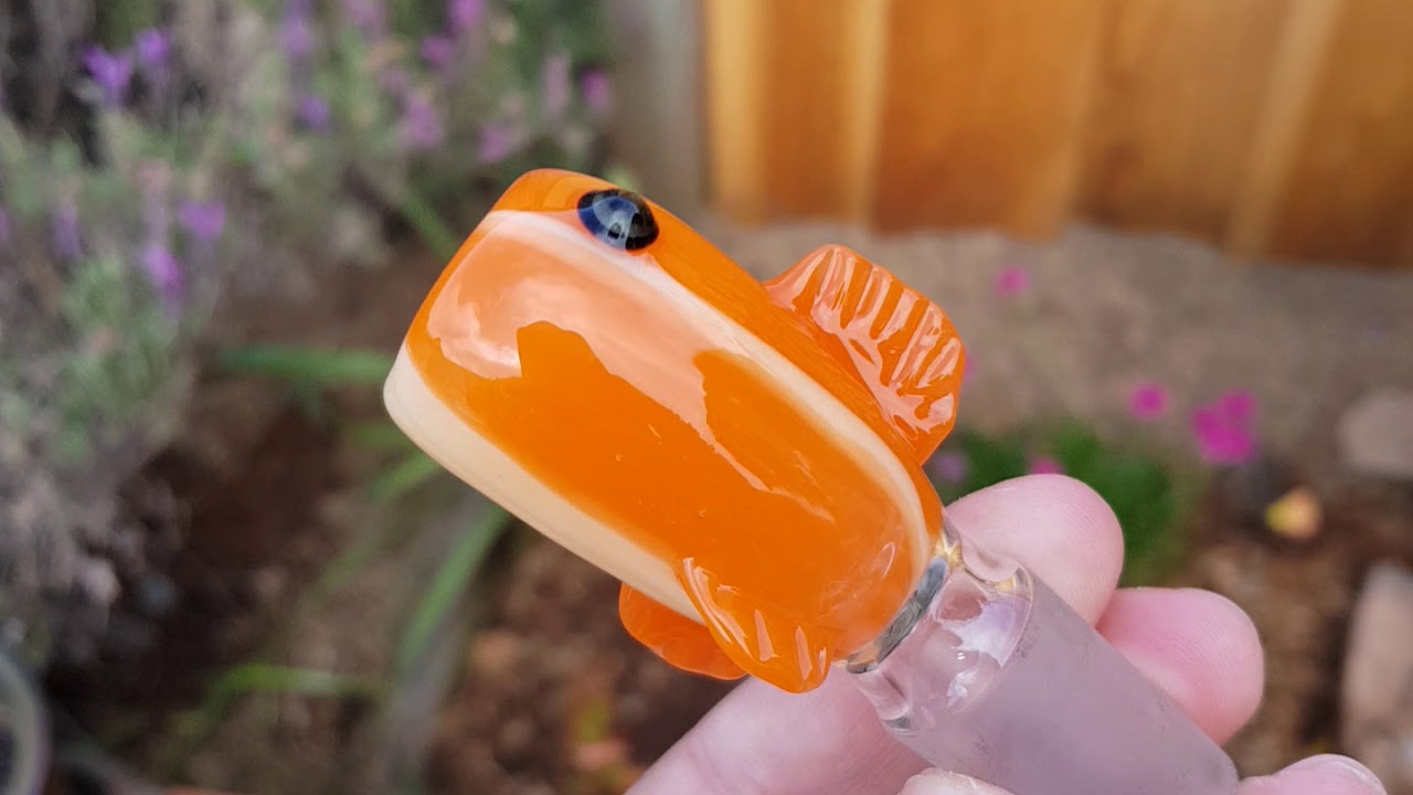 603 Glass Fish Slide / Bong Bowl YouTube