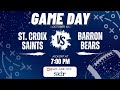 Heart O'North Football: Barron @ St. Croix Falls Saints