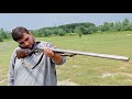 Vintage Firepower: 19th Century Double Barrel Shotgun Shooting