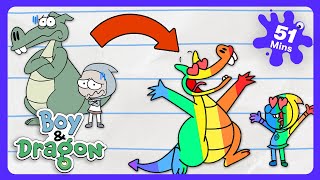 Beyond the Rainbow! 🌈 - Boy & Dragon | Kids Cartoons | WildBrain Hero Tower