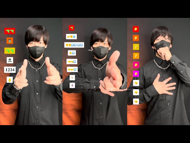 【TikTok medley】eazy dance tutorial TAKAHARU emoji challenge trend 2024 🕺🕺🕺 class=