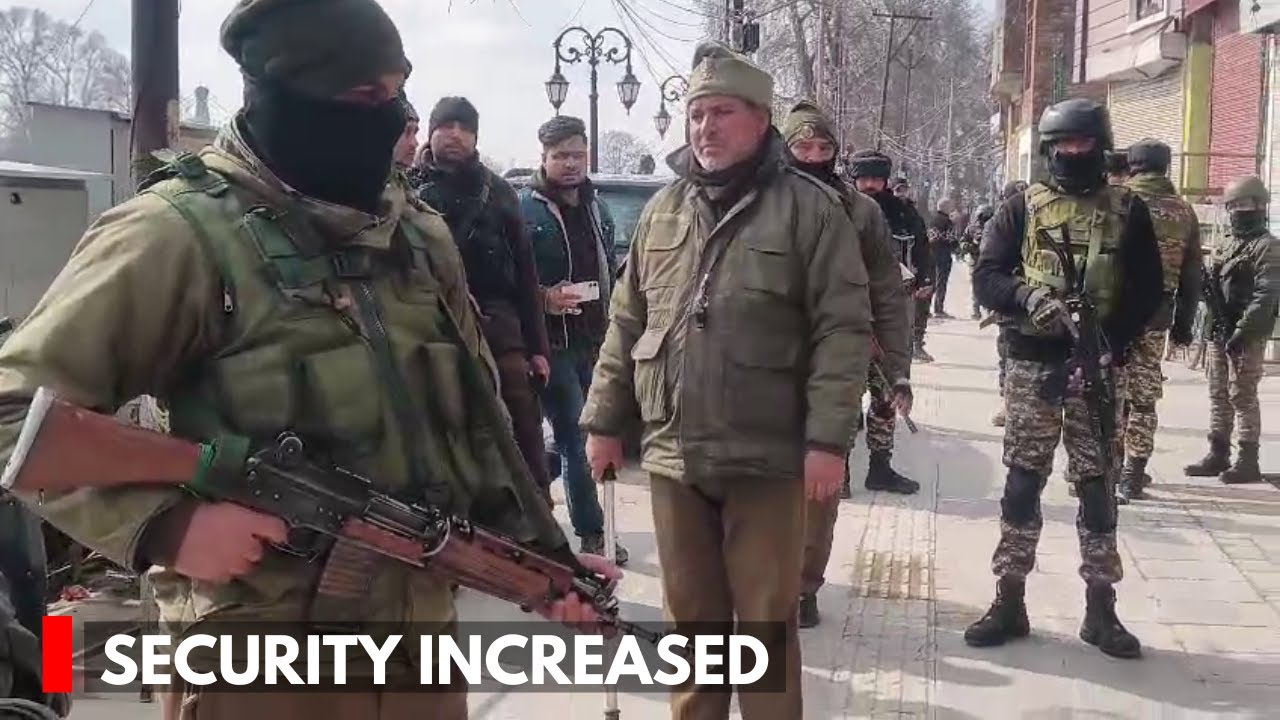 Security beefed up Across Kashmir Ahead  of Home Minister visit