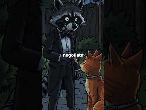This Raccoon Runs the Whole Neighborhood Like a Crime Boss 🦝