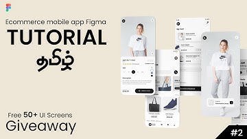 How to Design a Ecommerce Mobile App in Figma  | Part 2 | UI/UX Design Tutorial | Fs creation