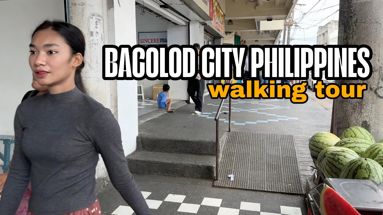 BACOLOD CITY, PHILIPPINES-DOWNTOWN WALKING AROUND [4k]