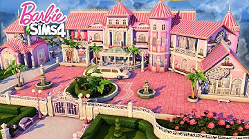 Sims 4 BARBIE DREAMHOUSE [No CC] - Speed Build | Kate Emerald